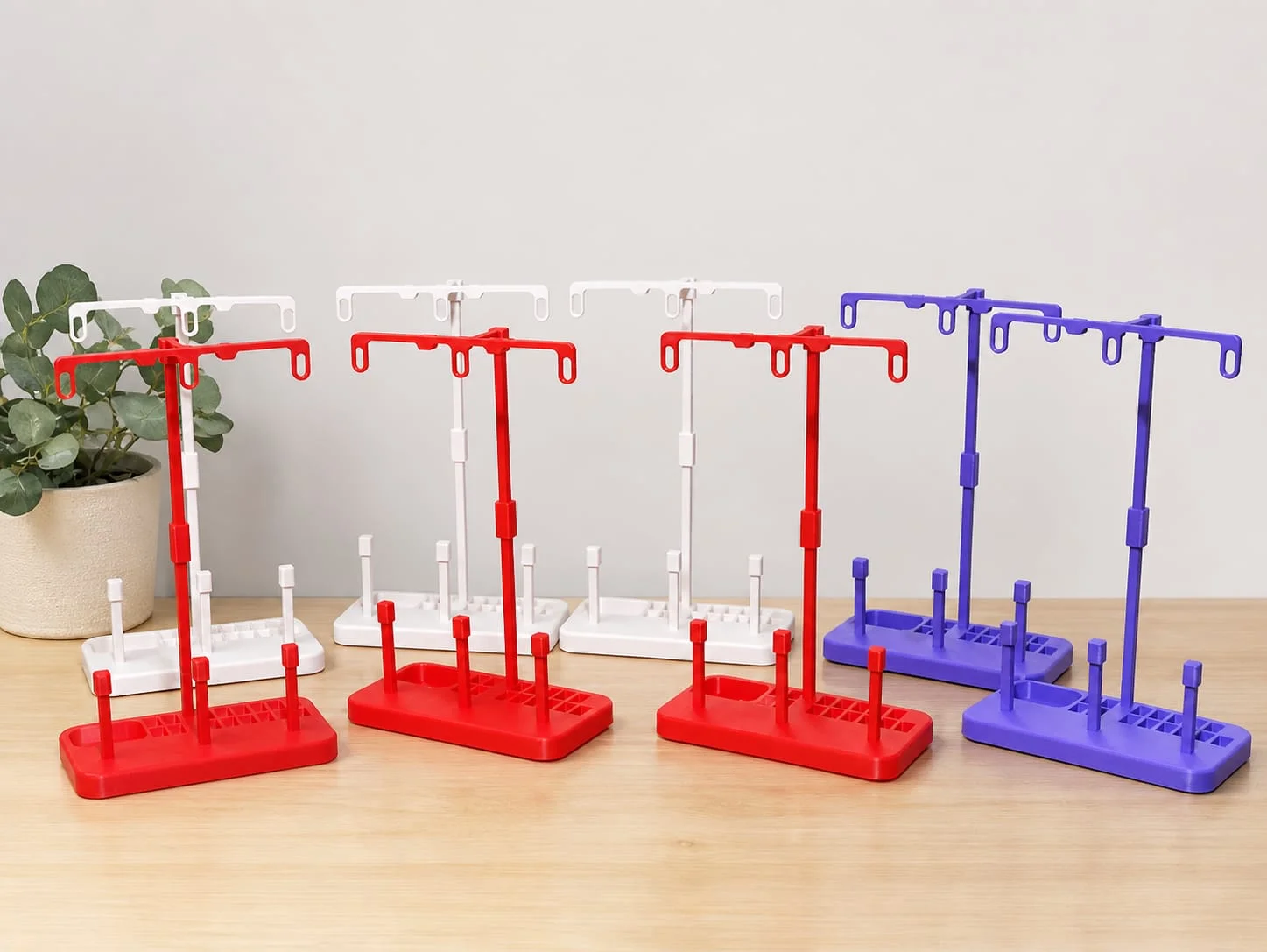 Porta carrete 3 conos de hilo para máquina de coser